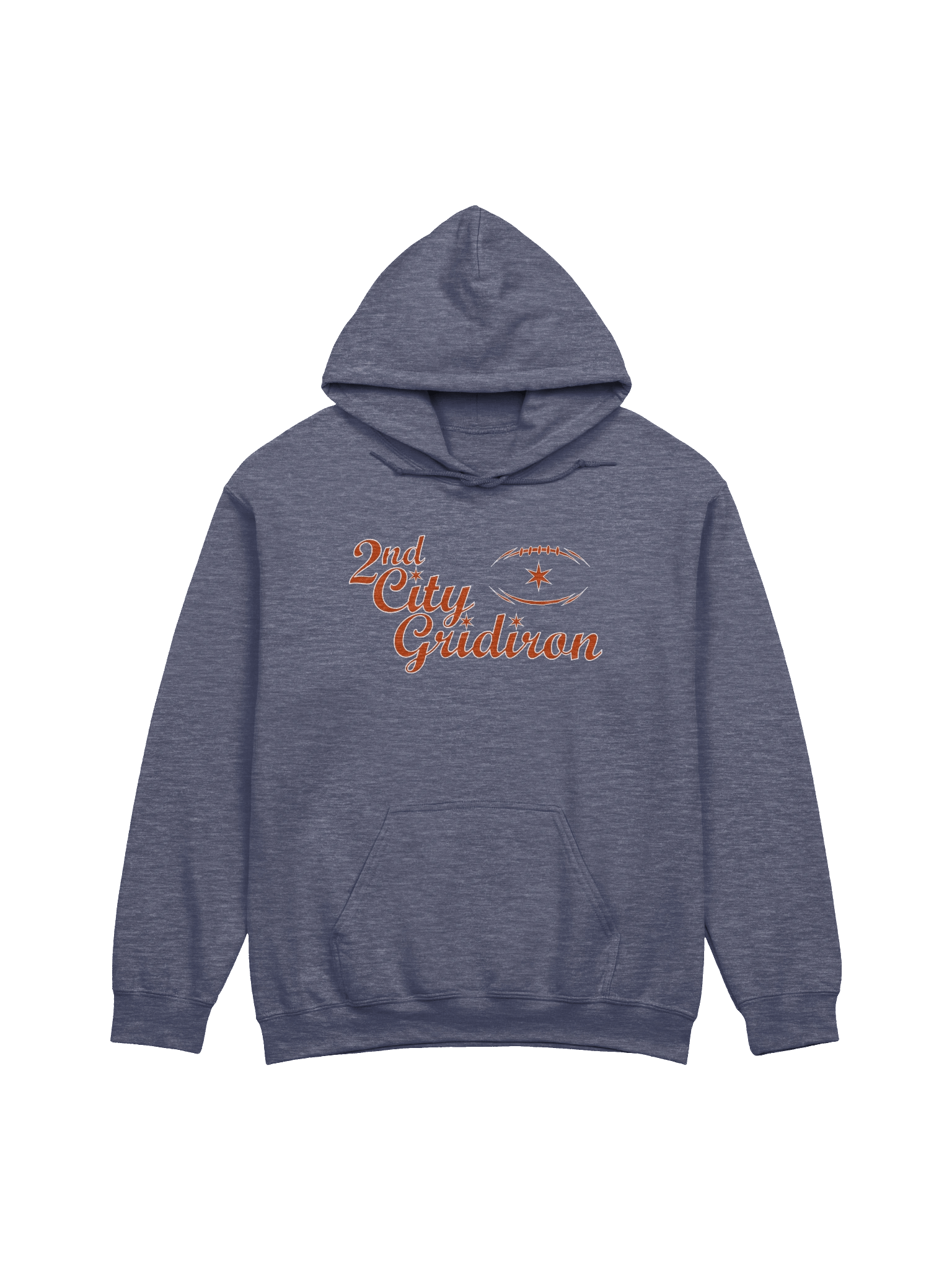 2nd City Gridiron Orange Logo Hoodie product image (1)