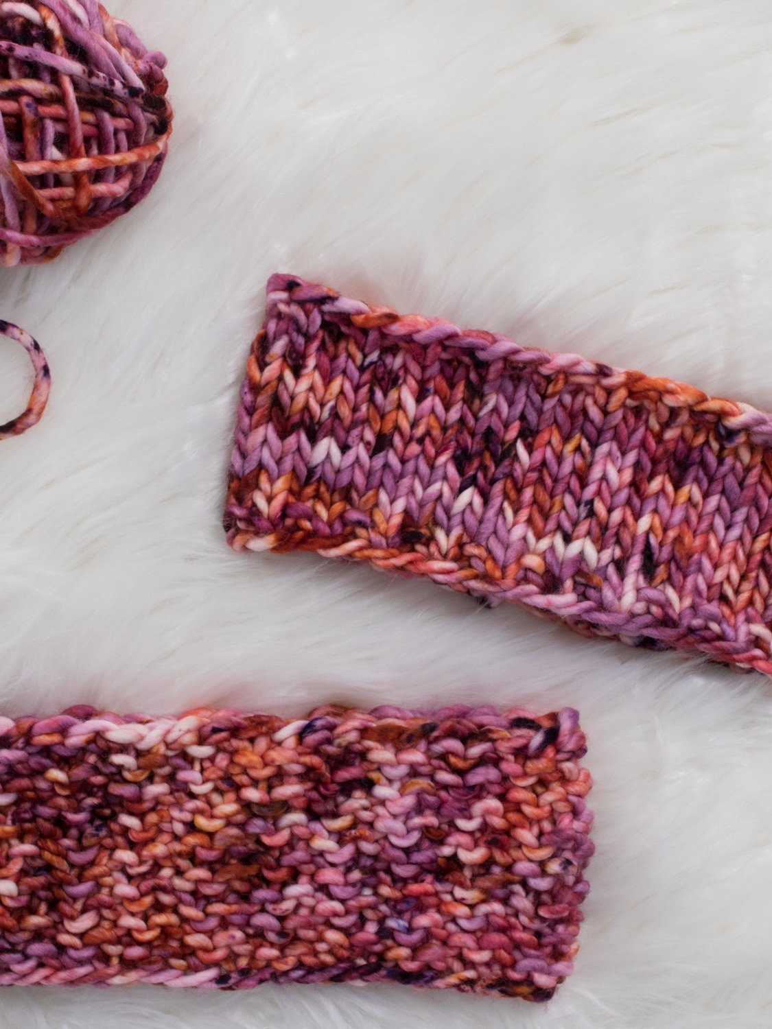 Reversible Headband Knitting Pattern - Butterfly Kisses product image (1)