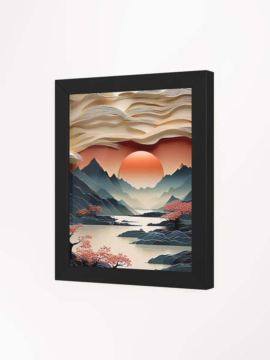Japandi Art Sunset - Wall Art - Framed product image (21)