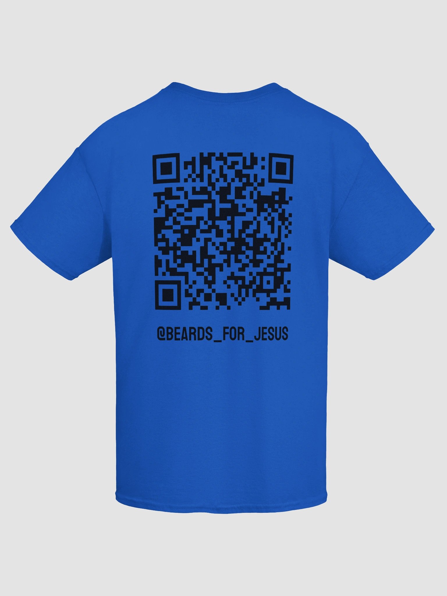 Beards For Jesus Logo with QR Code Tee - Black Logo product image (9)