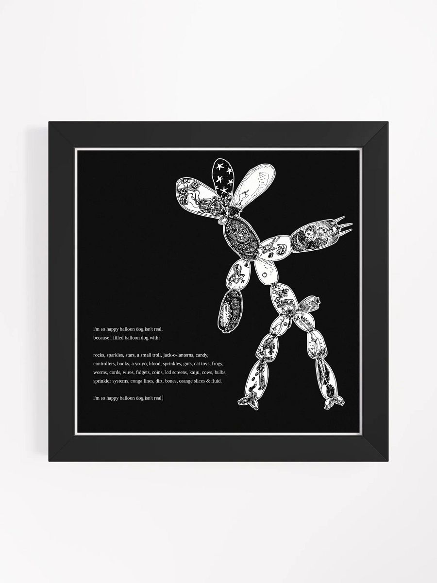 framed balloon dog product image (3)