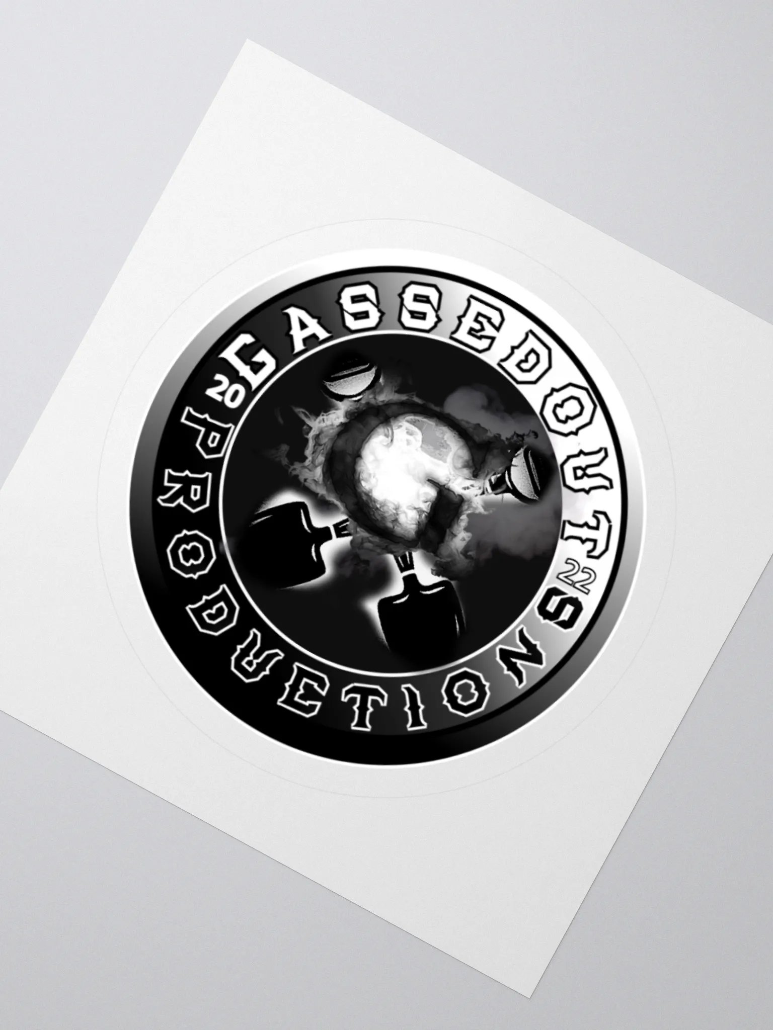GassedOut Shovel Logo Sticker product image (4)