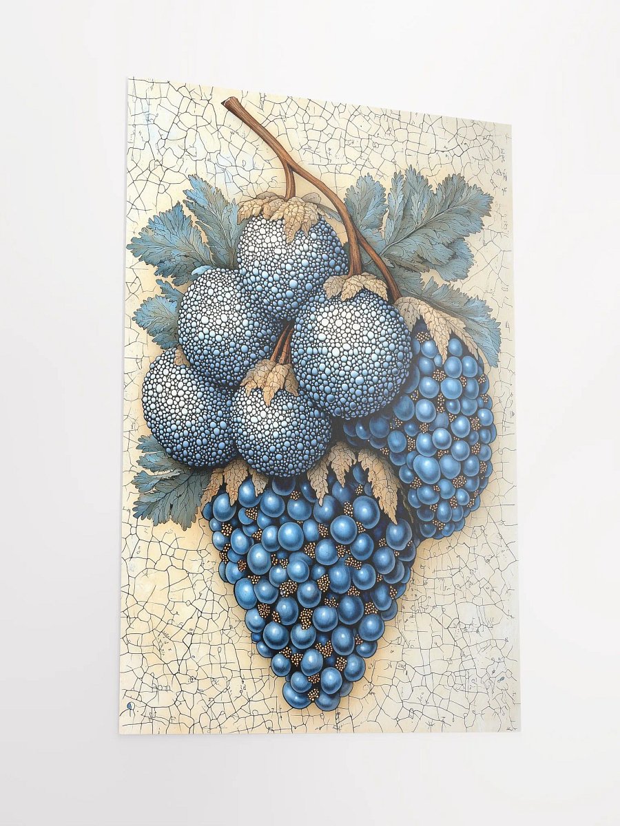 Forest Jewels: Mystical Poster of Enchanted Blue Berries product image (2)