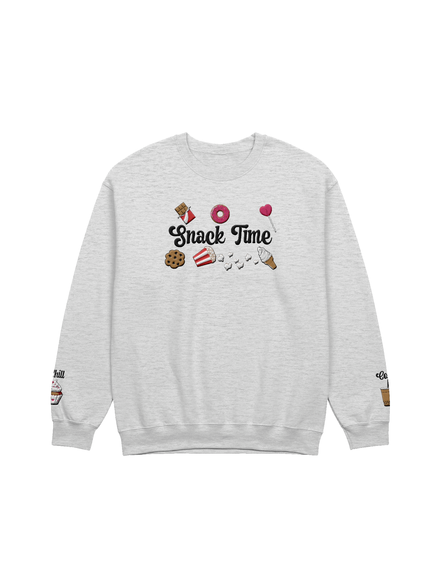 🍪✨ Snack Time Cozy Embroidered Sweatshirt 🍩🥛 product image (1)