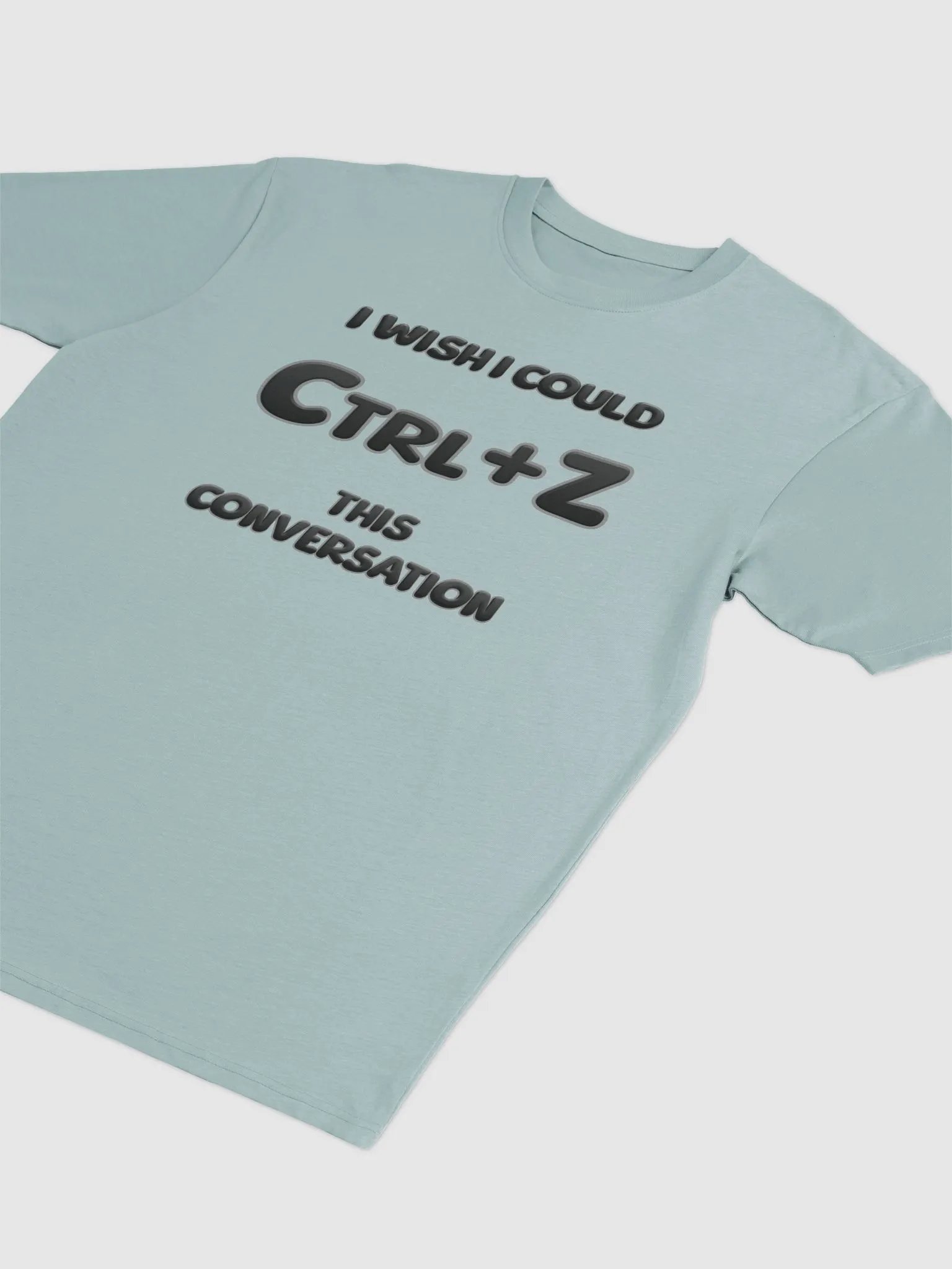 【Ctrl+Z】Black Text Men's Premium Heavyweight Tee product image (2)