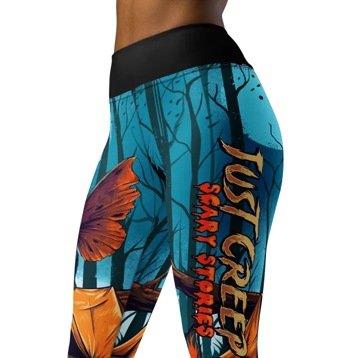 Eerie MothMan Forest Yoga Leggings product image (1)