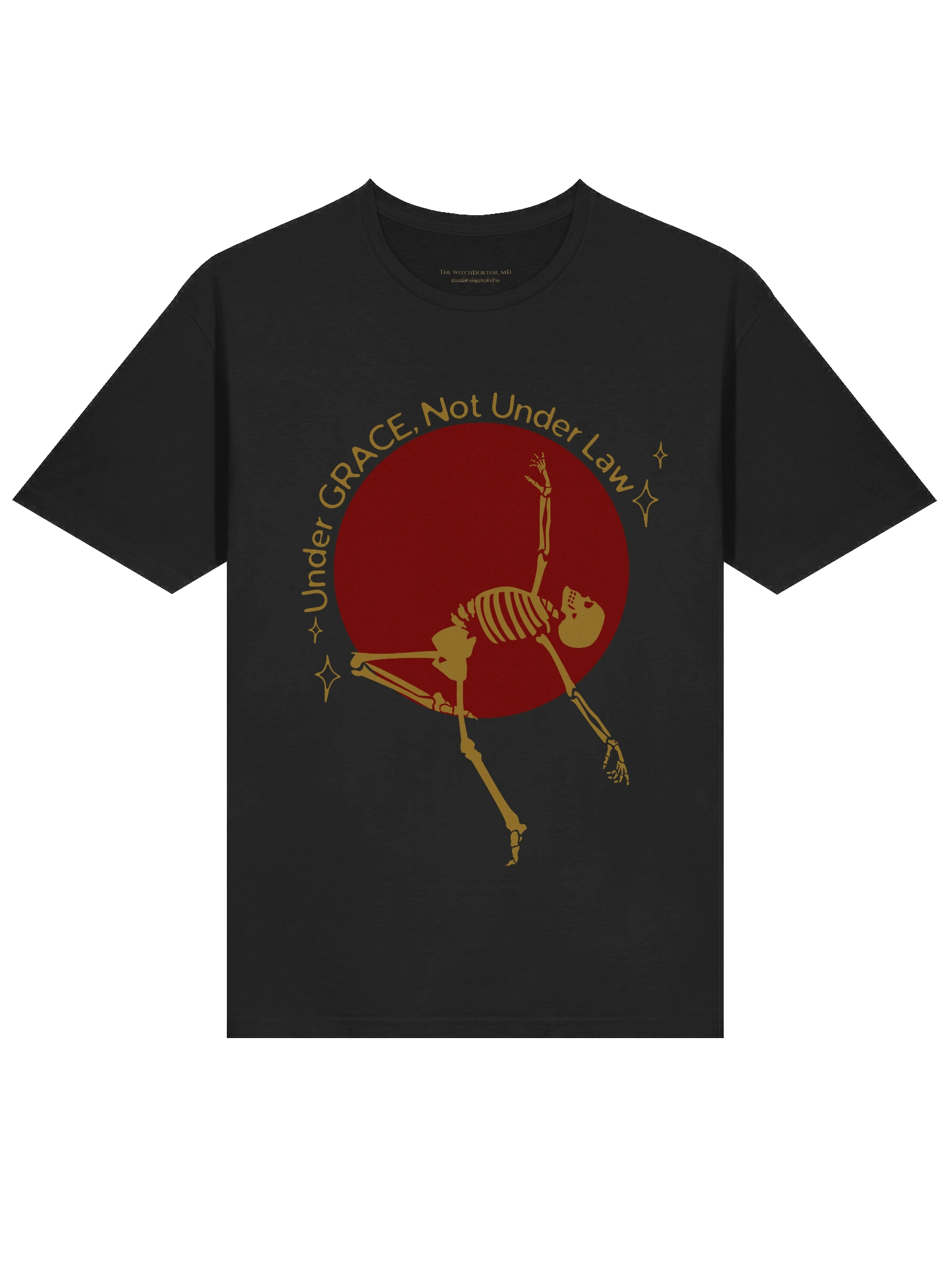"Under Grace, Not Under Law." Skeleton T-Shirt product image (36)