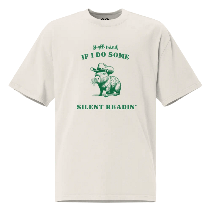 Silent Readin' | Oversized Tee product image (1)