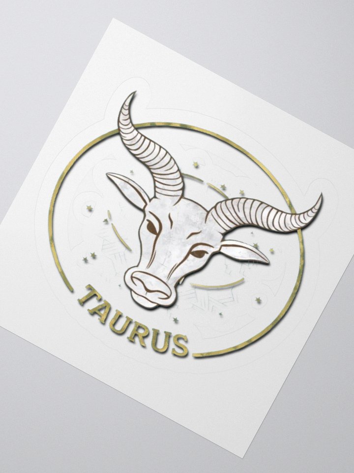 Taurus Zodiac Sticker - Exclusive Bull Design | TDS Music product image (4)