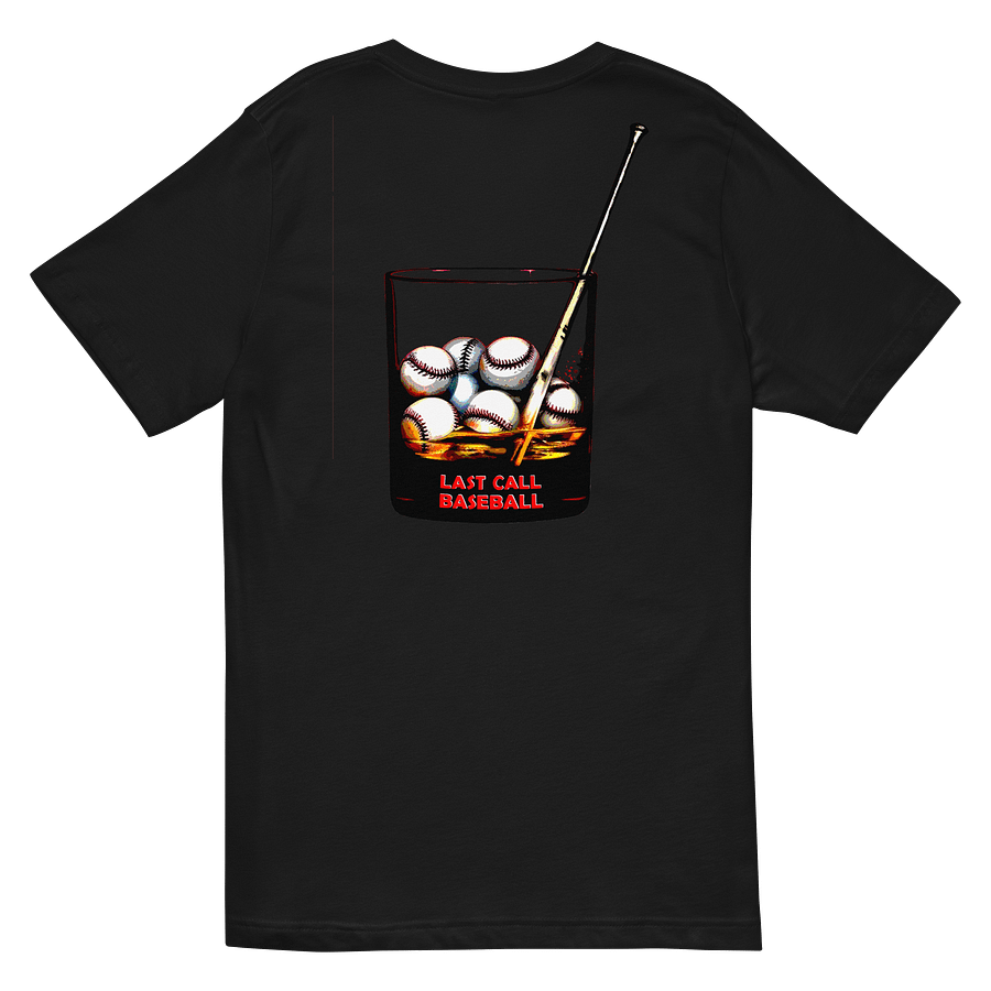 Last Call Baseball Men's Black V-Neck T-Shirt product image (4)