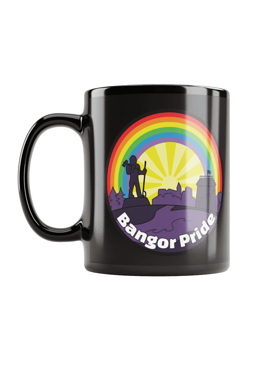 Bangor Pride Glossy Black Ceramic Mug product image (2)