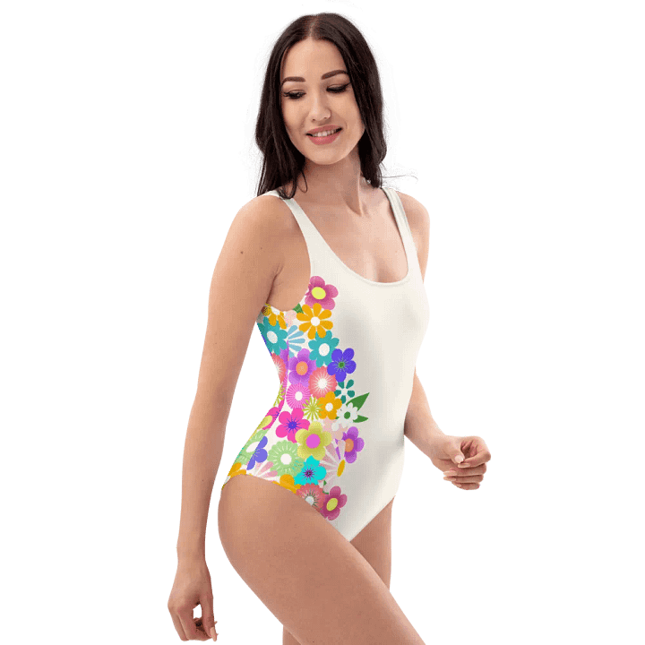 Flower Bloom Cream Swimsuit product image (1)