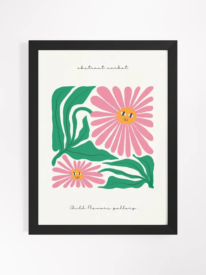 Smiling flowers made the garden glow - Framed Poster product image (1)