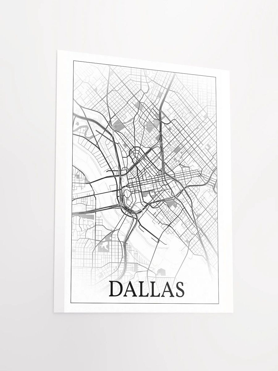 Dallas, Texas, USA, city map print product image (12)