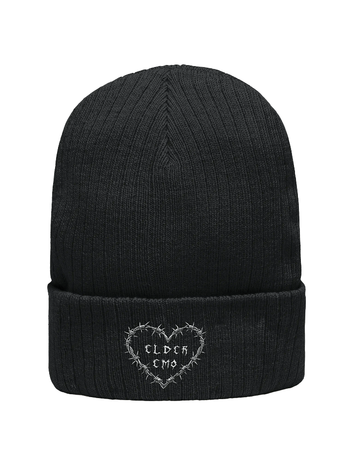 Elder Emo's Unite Barbed Wire Heart Beanie product image (1)