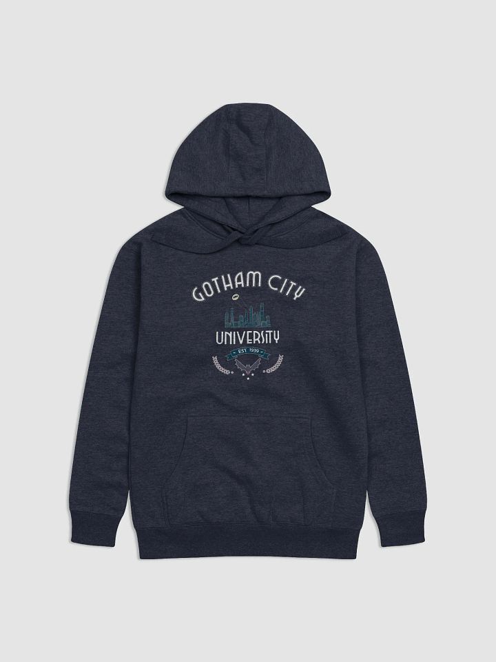 Gotham City University Hoodie with Bat Signal, a graphic Comic Book College Hoodie, Unisex product image (13)