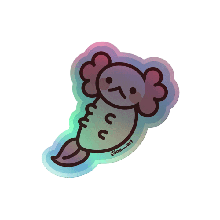 Axolotl - Holographic Sticker product image (2)
