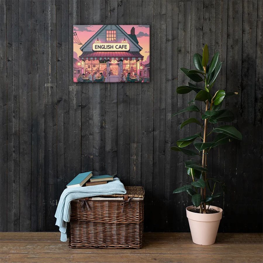 English Cafe and Chill Canvas product image (5)