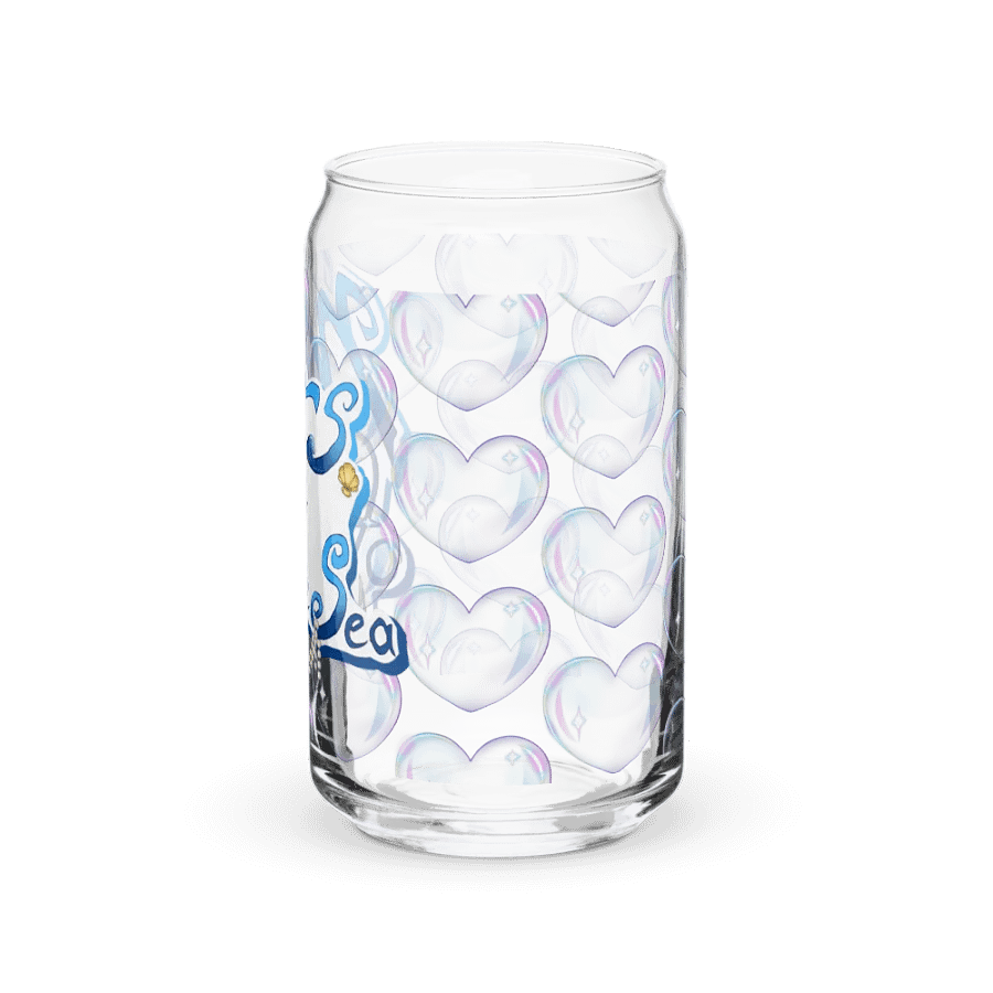 Heart bubble and Logo Glass Cup product image (39)
