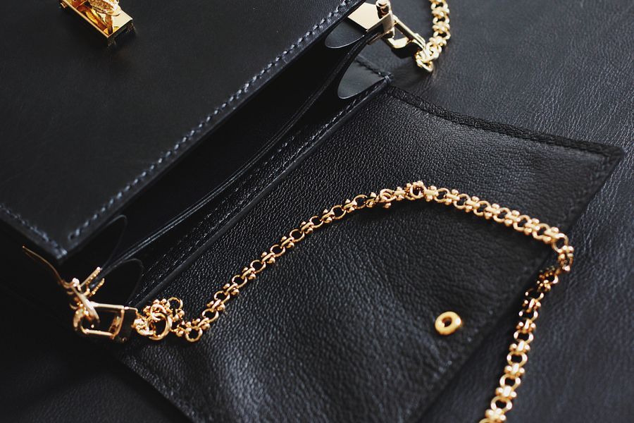 Black Leather Cross-body Bag - Small product image (6)