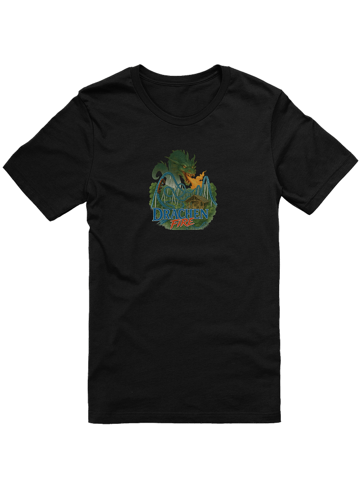 Vintage Drachen Fire Roller Coaster T-Shirt product image (2)