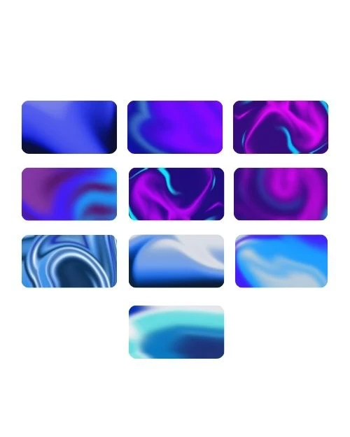 Holographic Blue Wallpaper Pack product image (5)