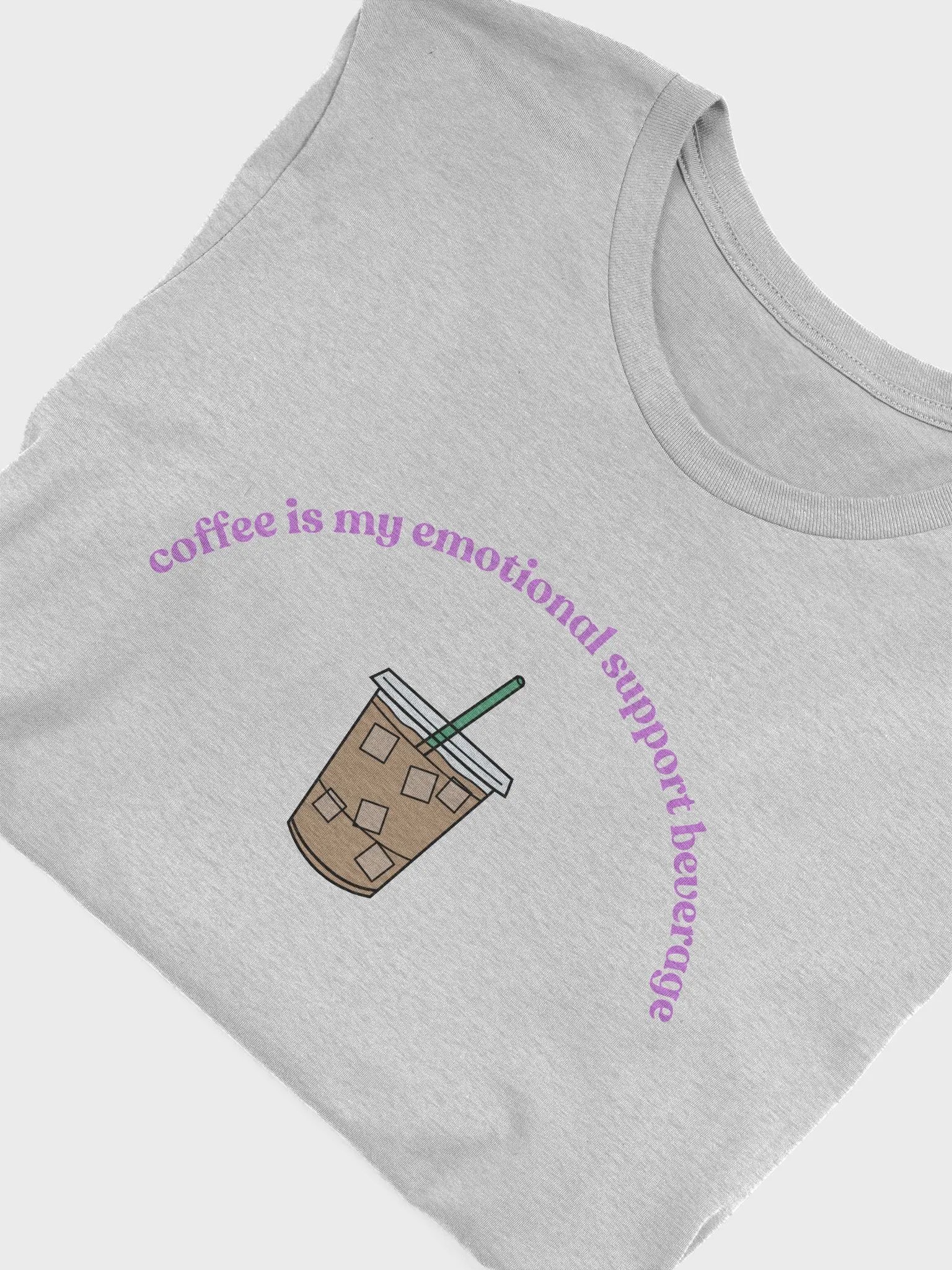 Iced Coffee=Emotional Support T-Shirt (purple) product image (47)