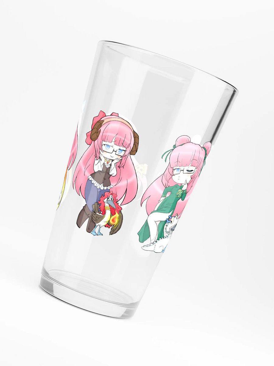 Squeaky's Brainrot Cosplay 16oz Pint Glass product image (6)