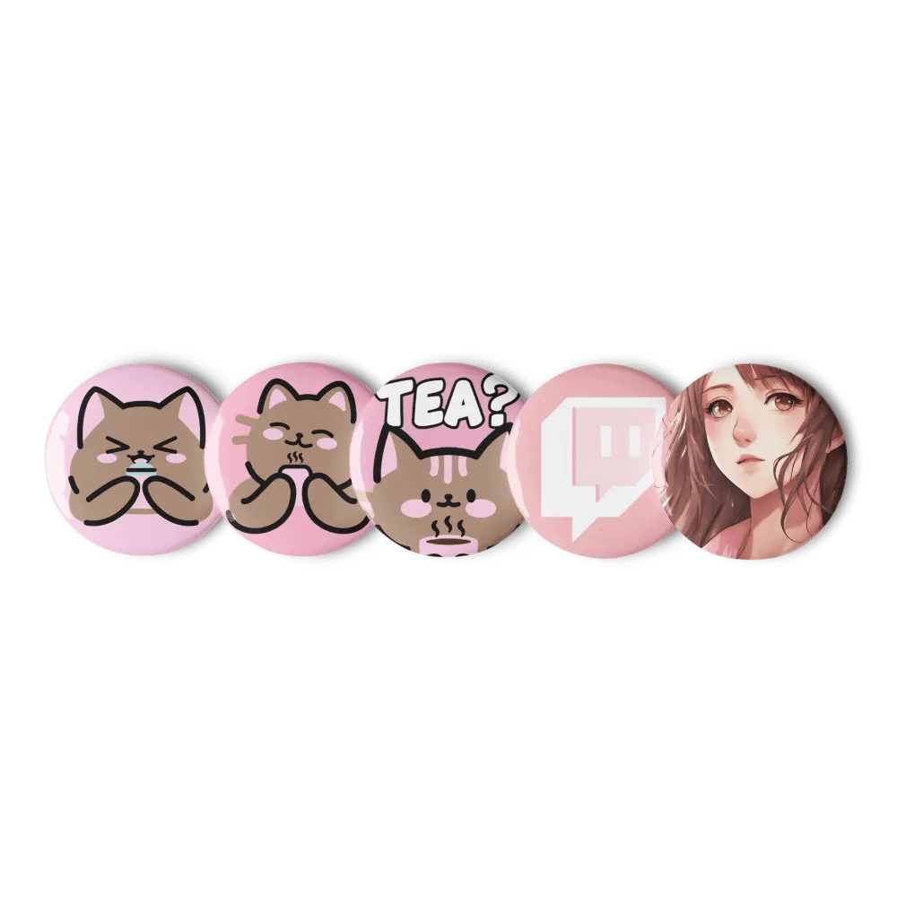 Soft Twitch Chatter Pin Buttons product image (1)