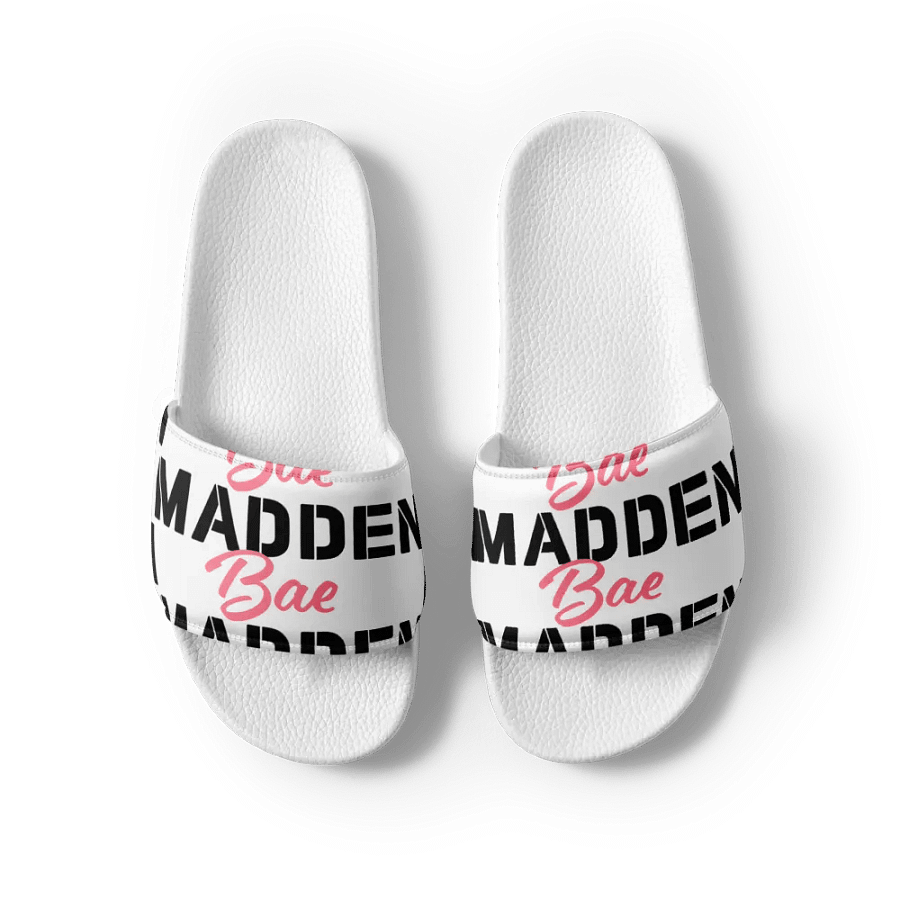 MaddenBae Mens Signature Slides White product image (4)