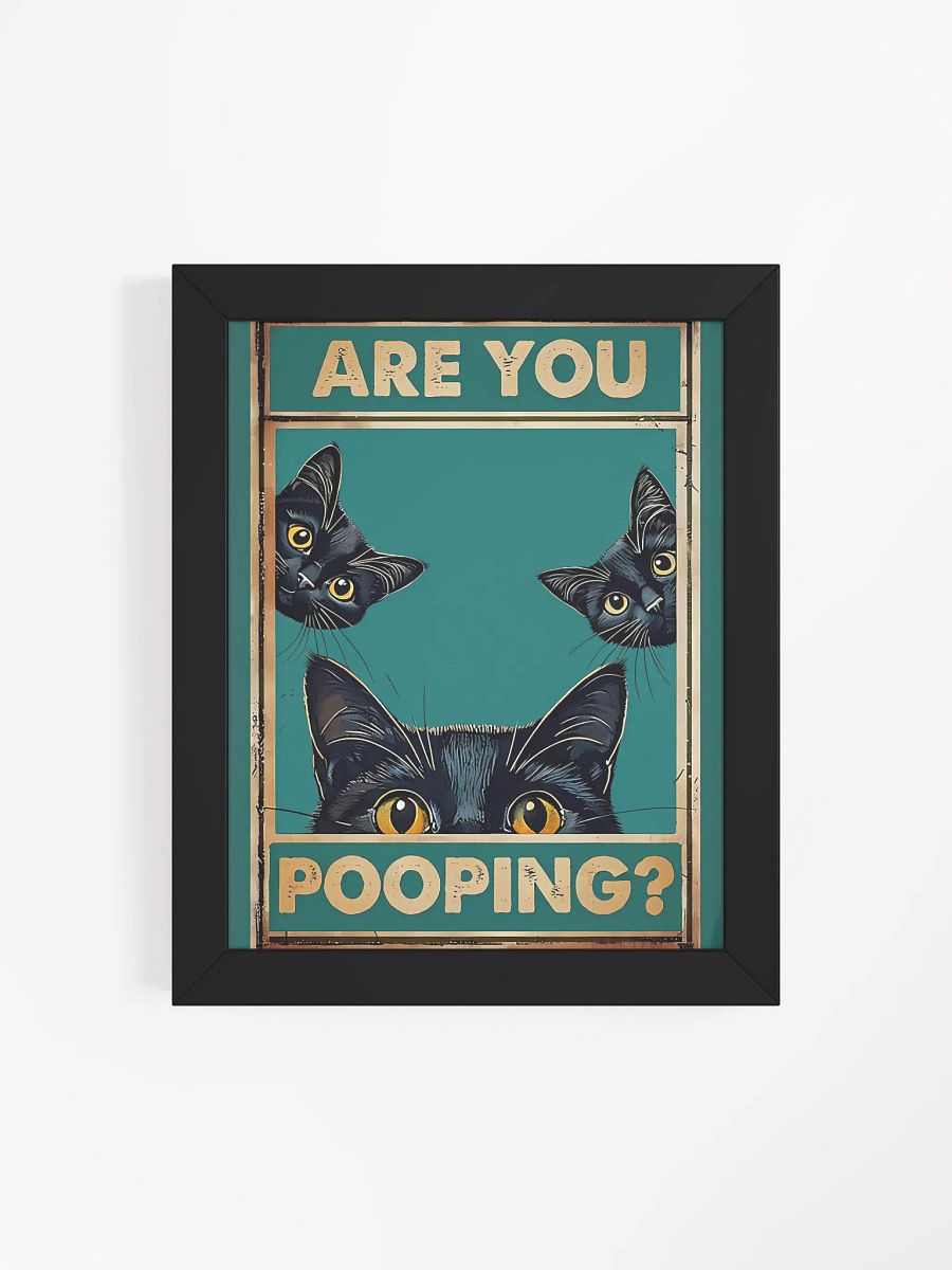 Peeking Cats Bathroom Art Print product image (5)