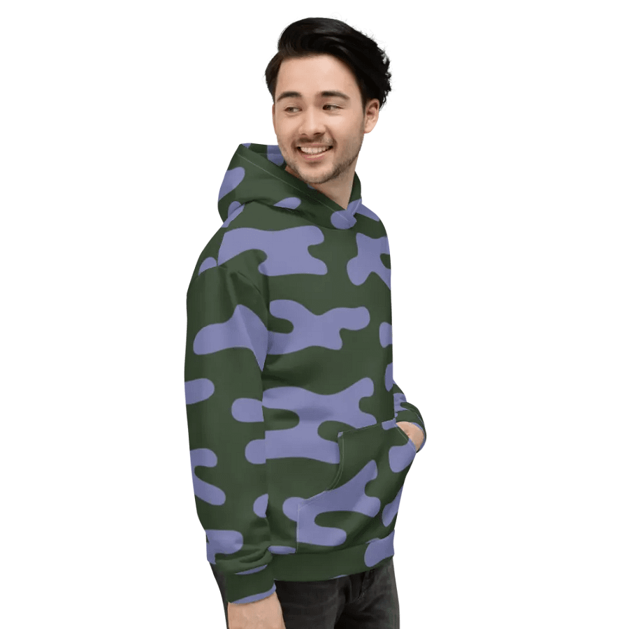 camoflauge print unisex hoodie product image (6)