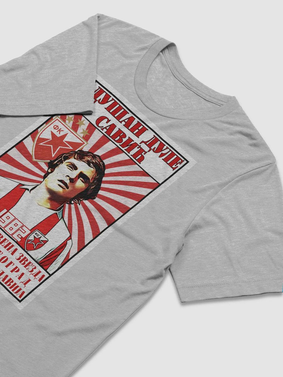 Dušan Dule Savić (FK Crvena Zvezda) Bella+Canvas Triblend Short Sleeve T-Shirt product image (3)