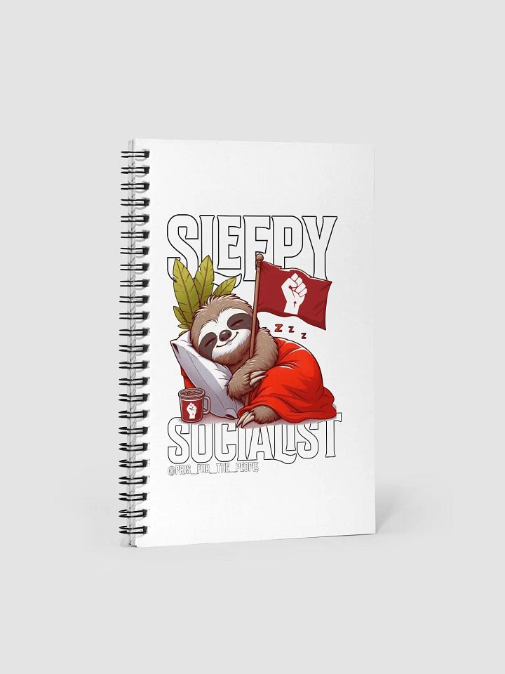 Pris- Sleepy Socialist Spiral Notebook product image (1)