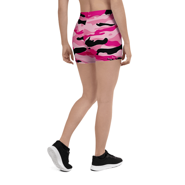 Short de sport camouflage rose et noir product image (2)