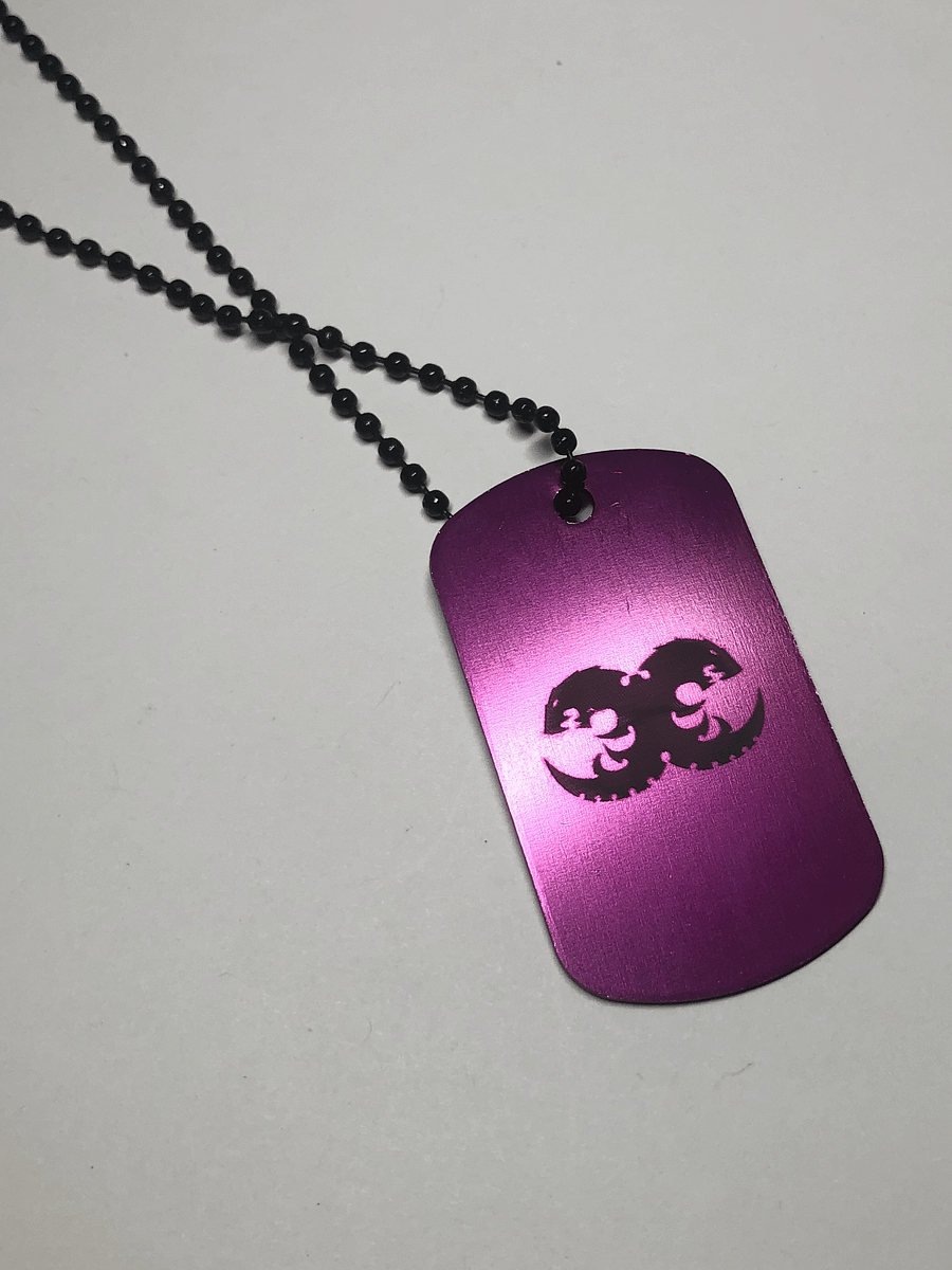 THE SWARM - Engraved Dog Tag Pendant Necklace product image (5)