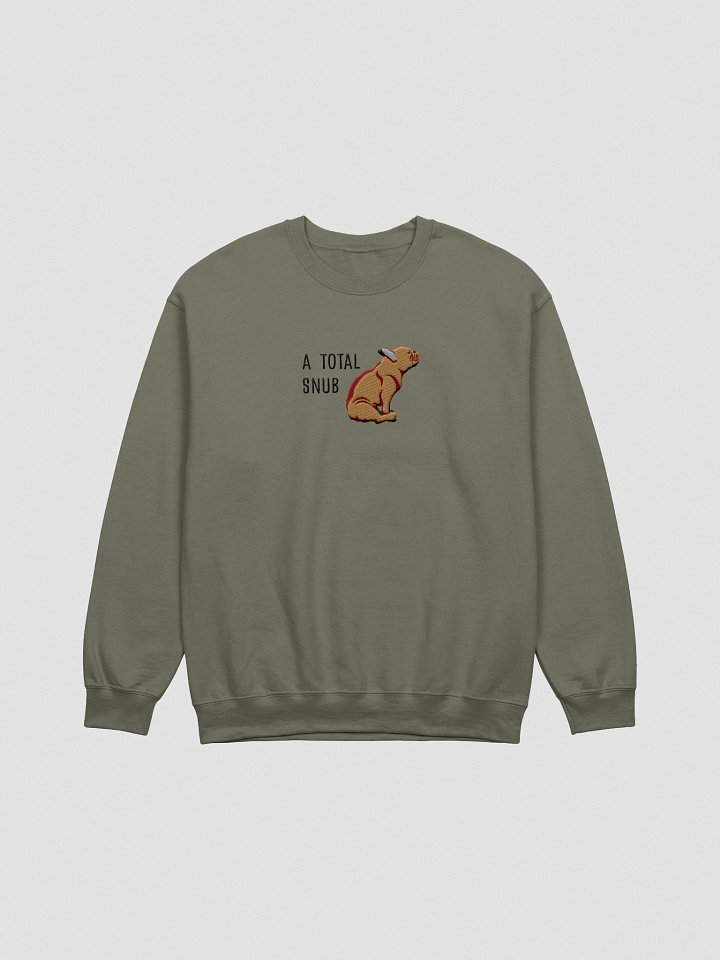A Total Snub Sweatshirt (Embroidered) of a French Bulldog(Tan) product image (1)