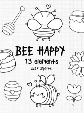 Honey Bee Coloring Pages product image (1)