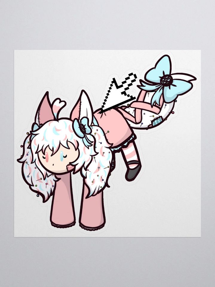 Sleepy Michaela Mouse Dragging Sticker product image (1)
