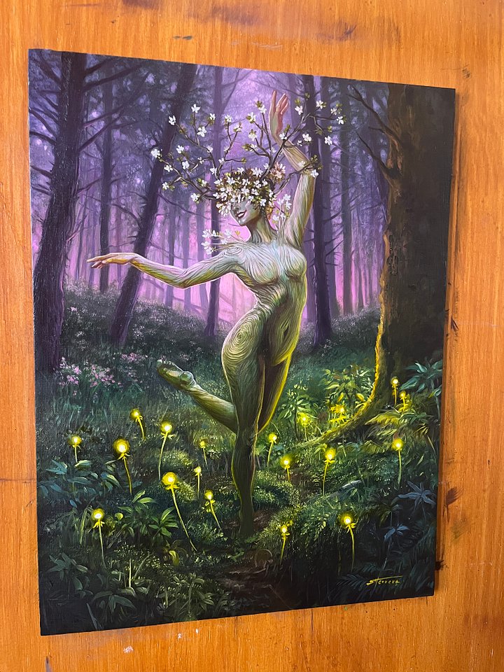 Forest Dryad Land Token - Original Oil Painting product image (2)