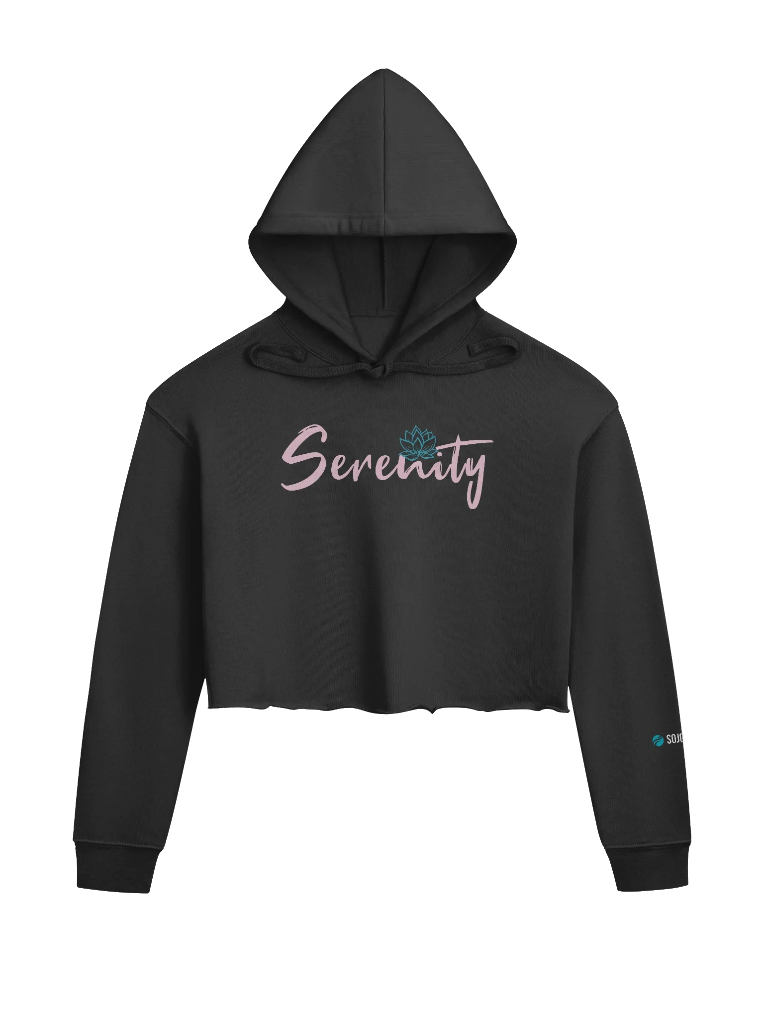 Serenity Lotus Crop Hoodie product image (1)