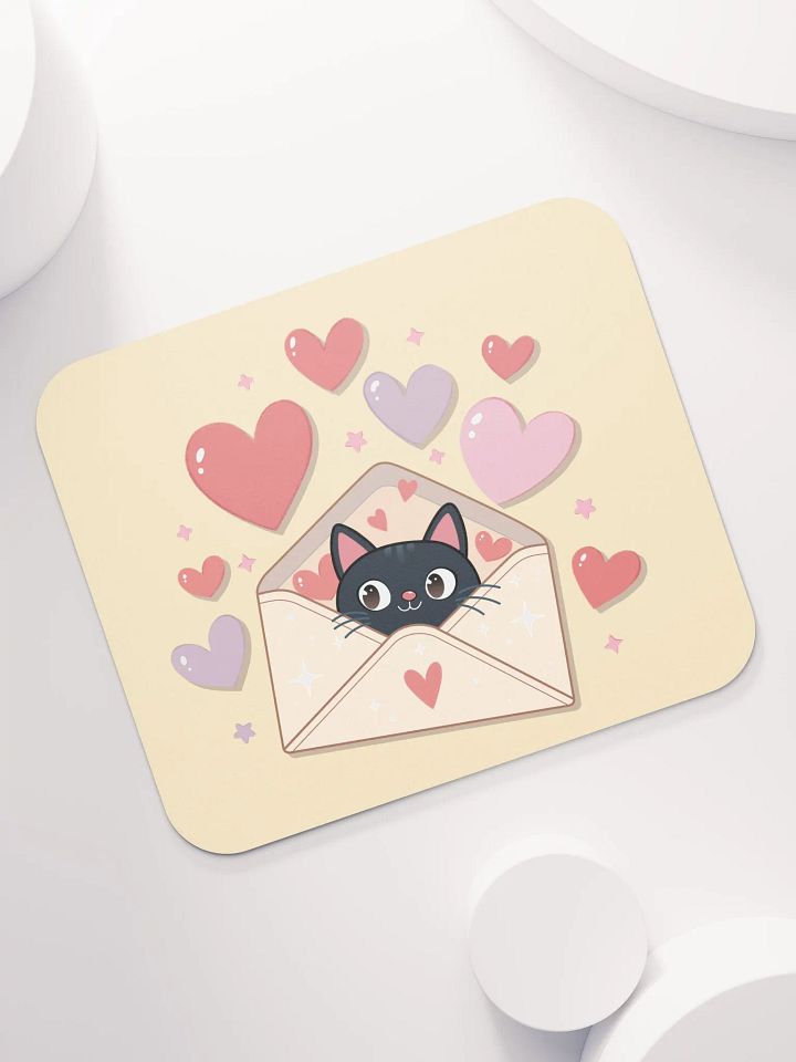 Feline Valentine Envelope - mouse pad product image (1)