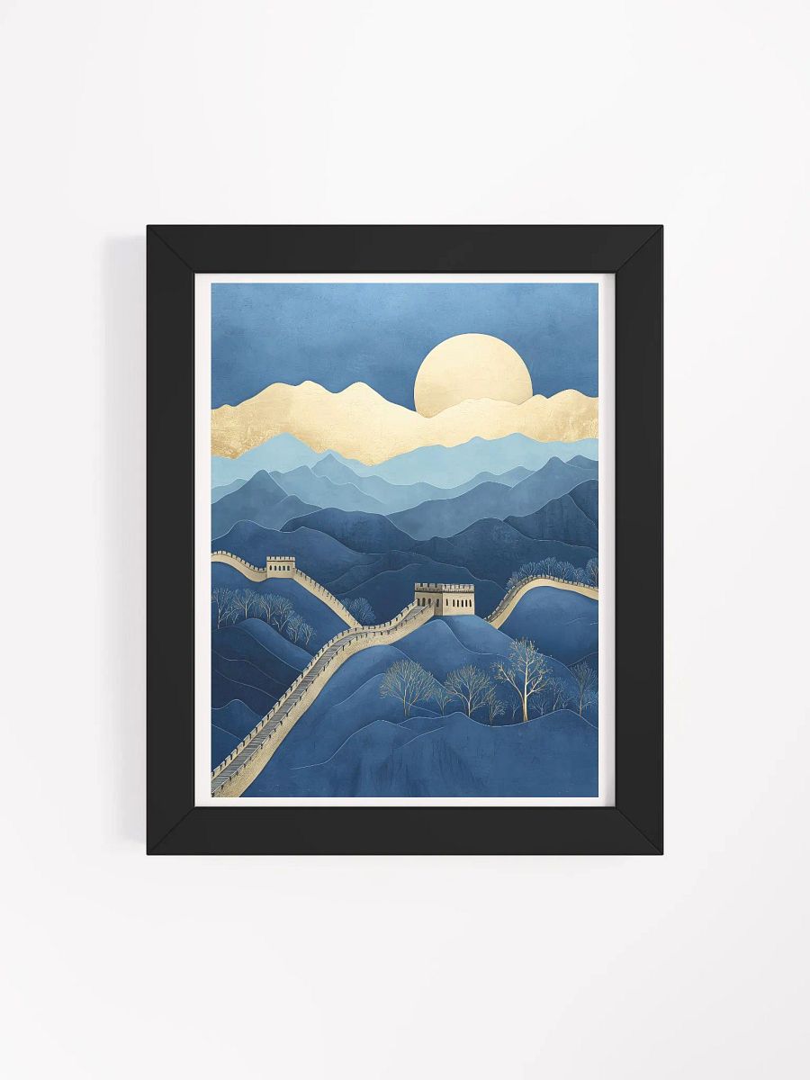 Golden Mountain Sunrise Framed Poster Art product image (4)