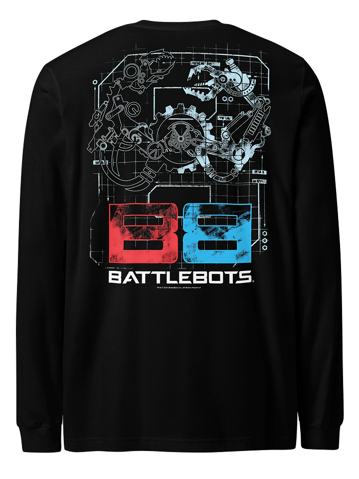 BattleBots Two Sided Long Sleeve Schematic Tee - Official BattleBots Gear! product image (1)
