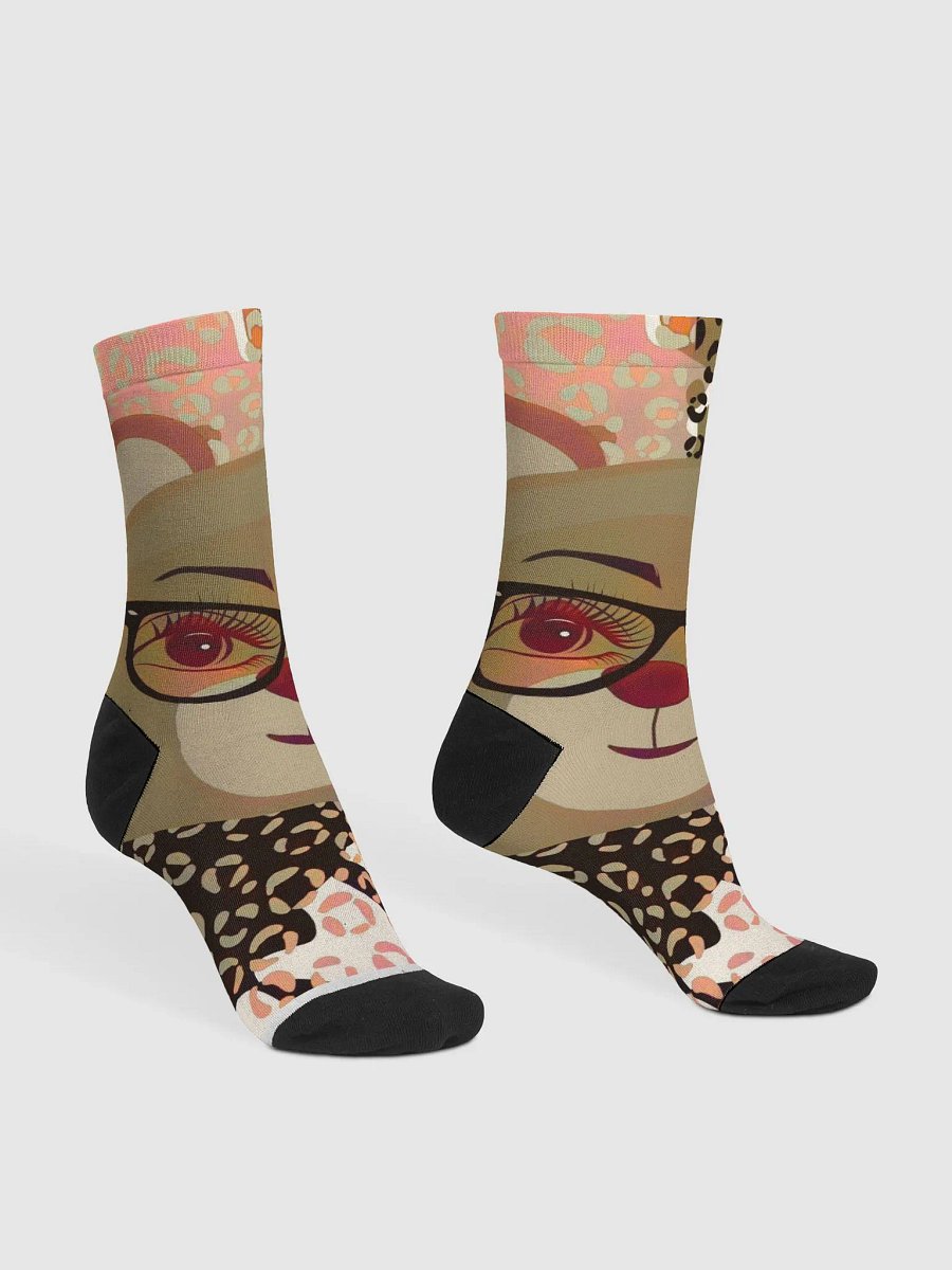 Teddy cheetah print socks product image (3)