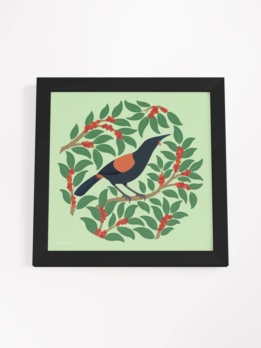 Tīeke in Karamū Framed Wall Art product image (49)