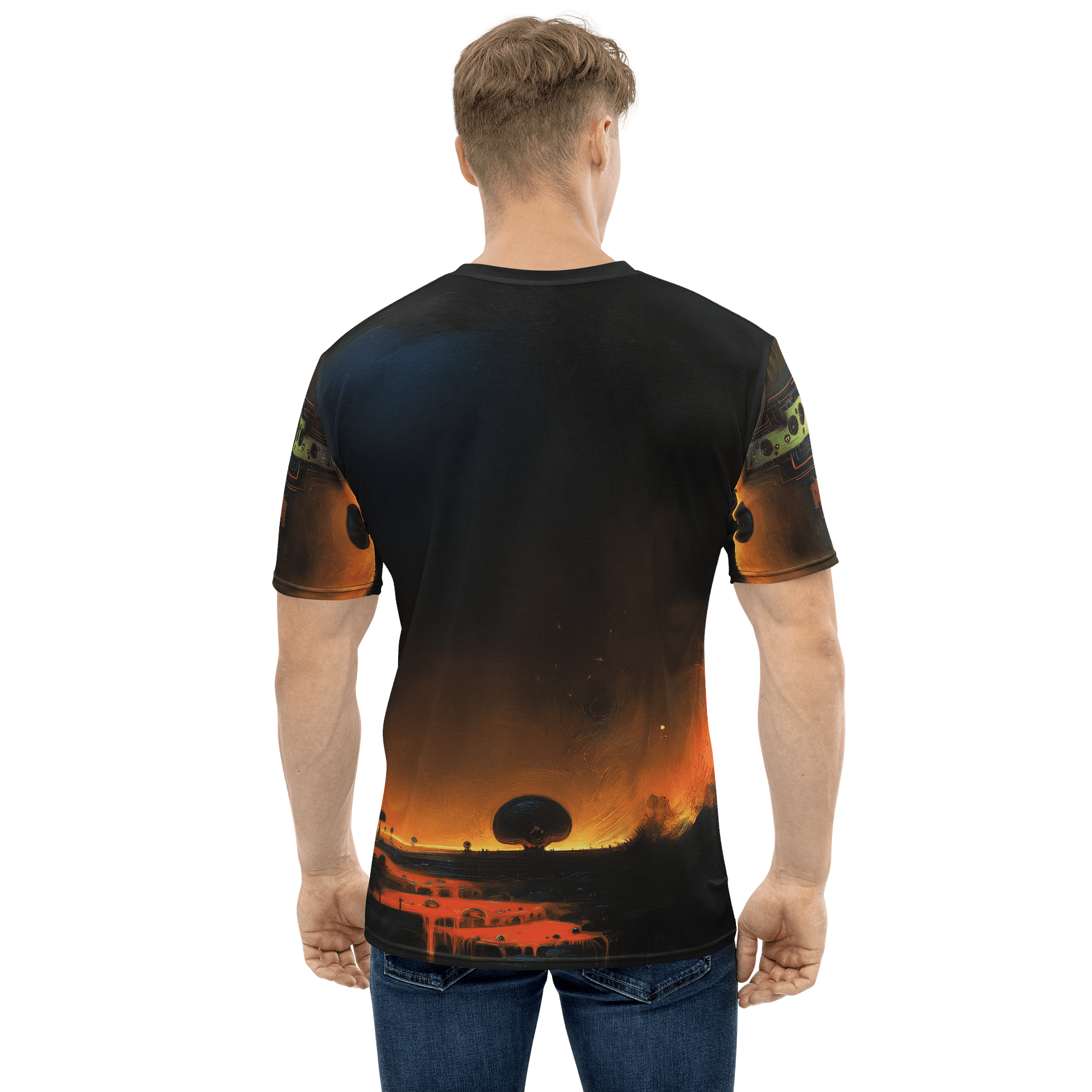 Circuit Horizon – Futuristic Landscape T-Shirt product image (4)