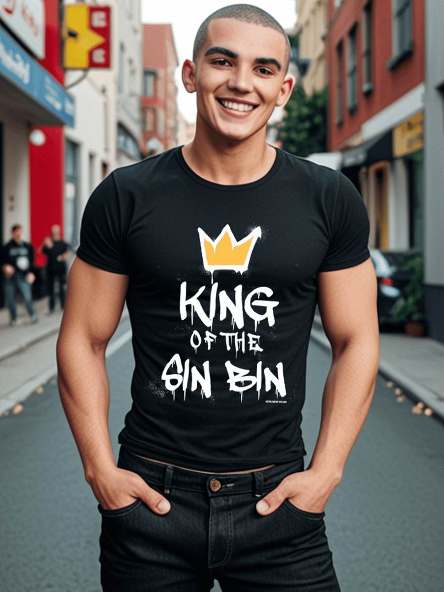 Funny Hockey T-Shirt - King of the Sin Bin - Beer League Hockey Shirt for Men - Gift for Hockey Players Who Can't Stop Taking Penalties product image (1)