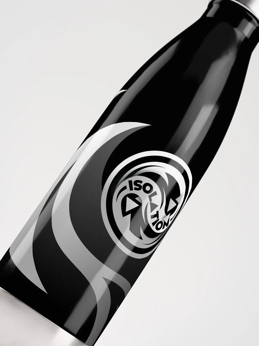 ISOL▲TION — 2024 LOGO — STAINLESS STEEL BOTTLE — B&W product image (6)