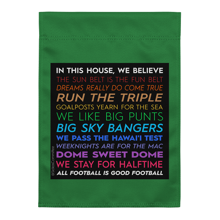 IN THIS HOUSE 2.0 - 12" x 17" Double Sided Garden Flag product image (1)